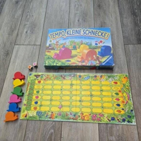 Snails Pace Race Game in German vintage game TEMPO, KLEINE SCHNECKE! - Picture 3 of 12